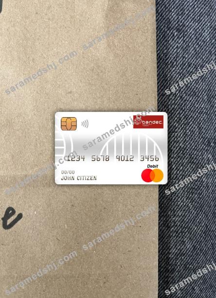 Cuba Bandec banco de credito y comercio bank master debit card photolook front